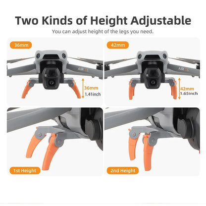 Foldable Landing Gear For DJI Air 3S/Air 3 Height Increasing Leg Extension Protector For DJI Air 3S/Air 3 Drone Accessories