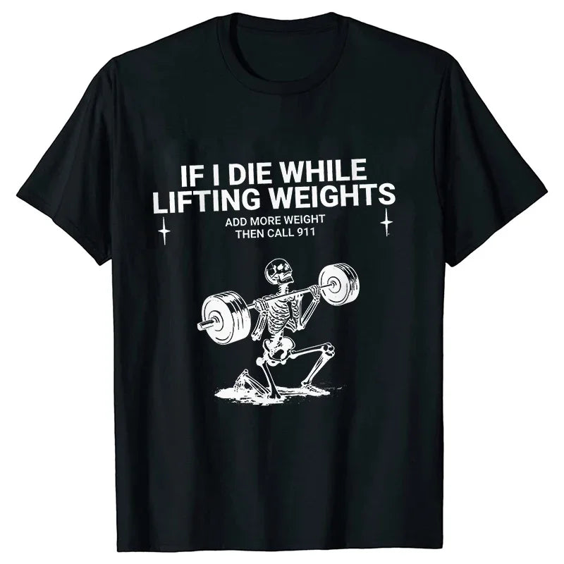 T-shirts de musculation humoristiques pour hommes, manches courtes, vêtements de fitness et d'exercice.