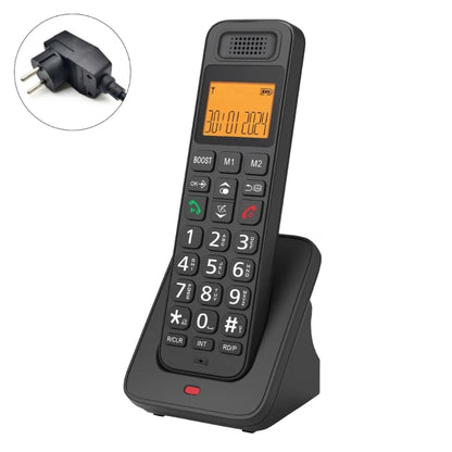 D1018 Digital Cordless Phone Large LED Display Telephone for Home Offices with Caller Display Handsfree Low Radiation