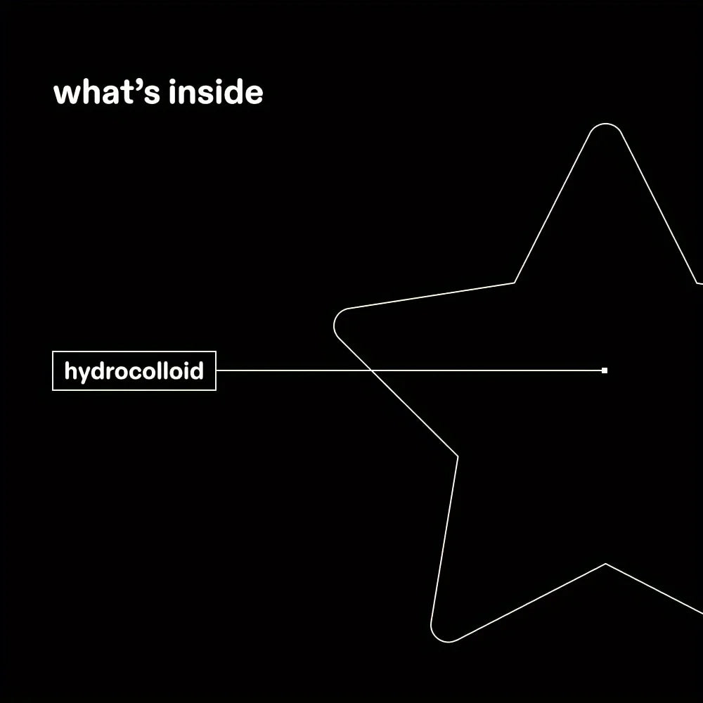 [Hydrocolloid Face Zit Patches] 200 Count Acne Patch Pimple Patch, Black Heart Shaped Acne Cover Patch, Hydrocolloid Acne Patche