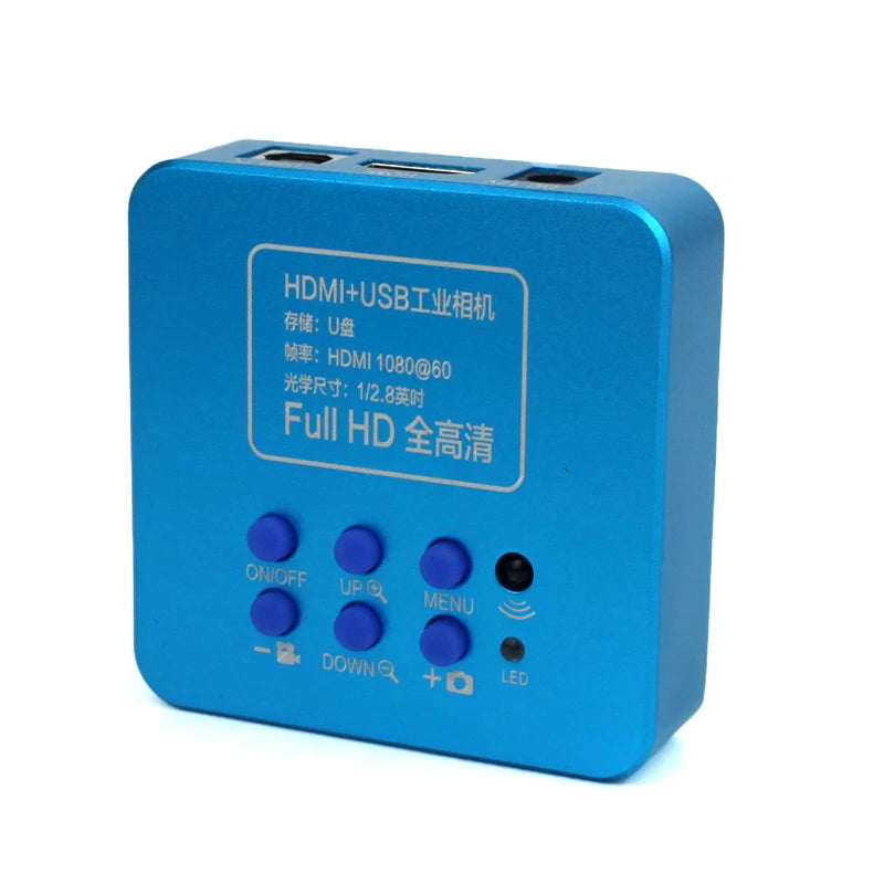 55MP 48MP 4K 1080P HDMI USB Video Microscope Camera 1-130X Infinitely Far C Mount Lens LED Light for Digital Image Acquisition