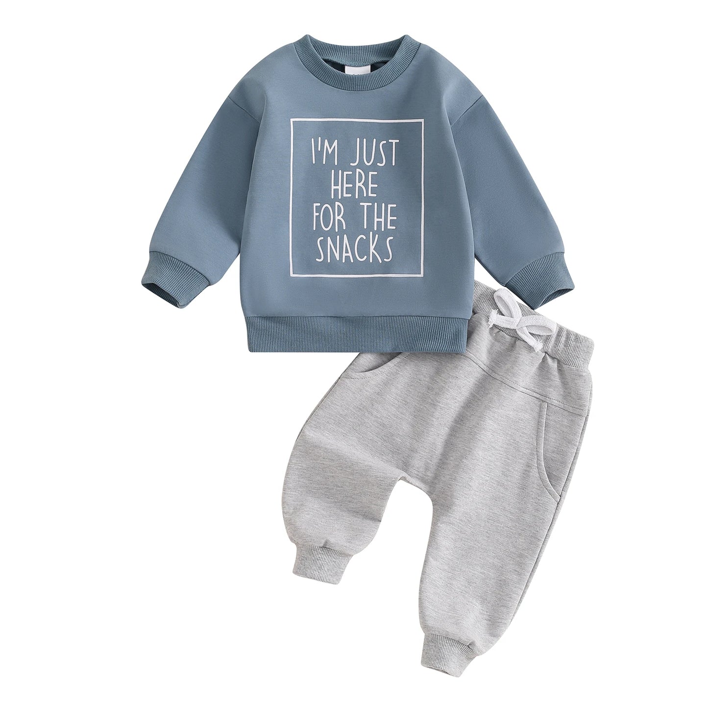 0-3Y Baby Boys Autumn Winter Clothes Set Kids Long Sleeve Letter Print Pullover Tops Sweatshirt Pants Toddler Casual Outfits