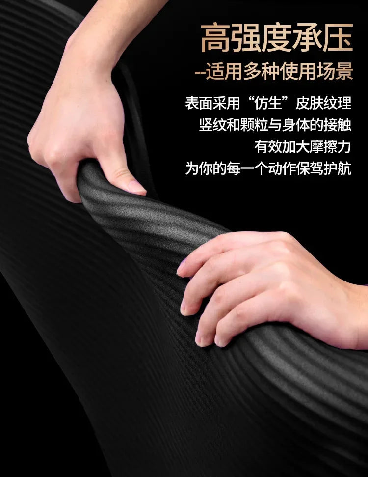 Tapis de gym pour homme 200 x 90 cm, épaisseur 20 mm, tapis de yoga pour débutants, plus épais, plus large et plus long, antidérapant, pour la maison