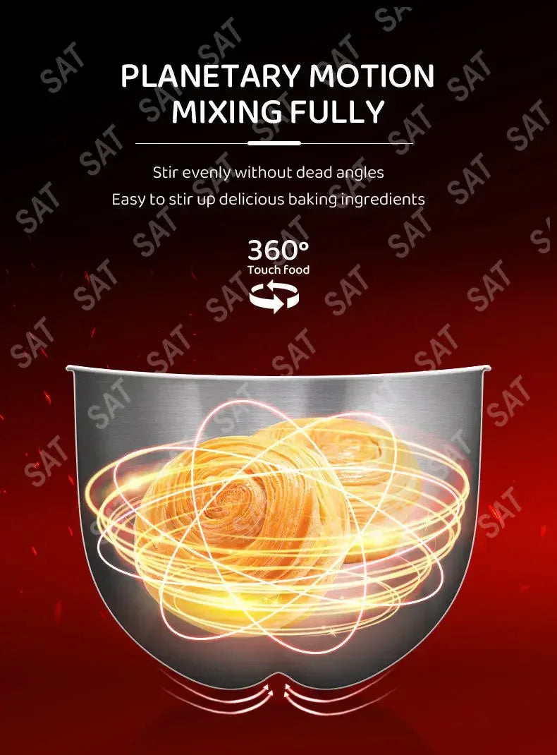 -for Professional Cake Food Mixer Bread 1500W 6L Planetary Aid Kitchen Robot Dough Stand Mixer