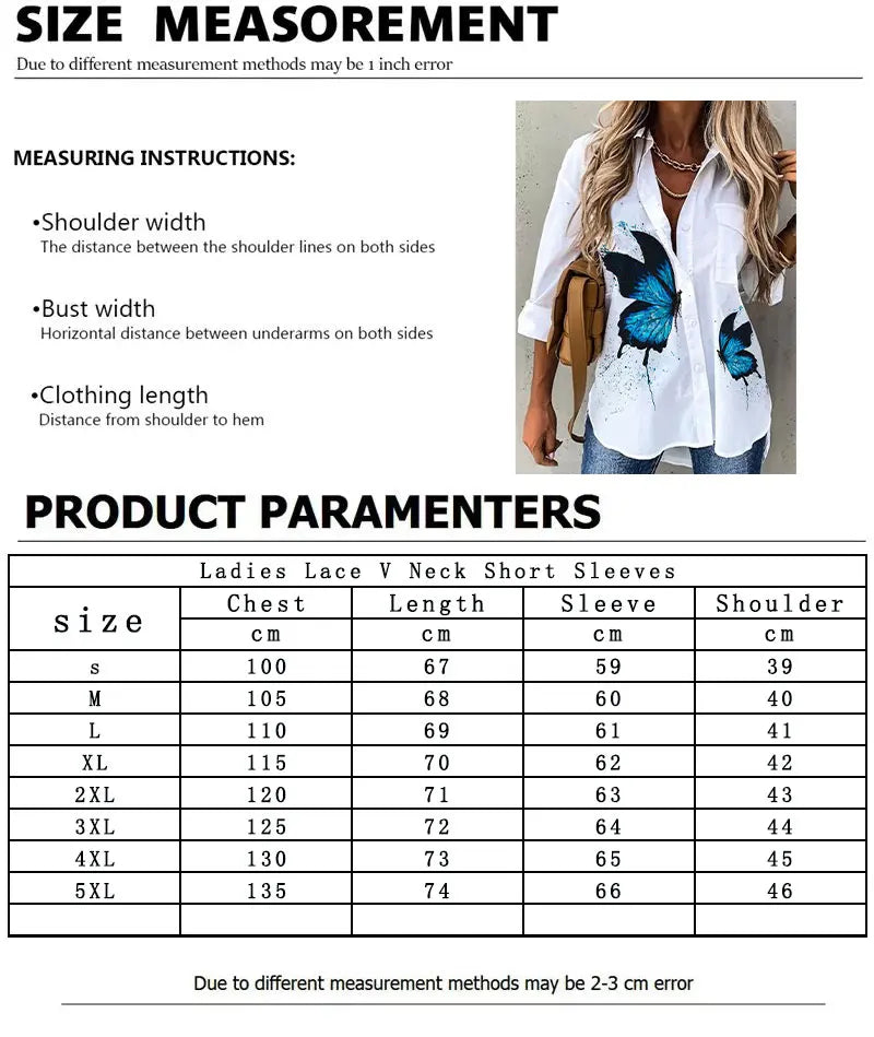 Autumn Women's Shirt Fashion Long Sleeve T-shirt Figure Print Loose Button Fashion Top Women's Polo Neck Long Sleeve T-shirt