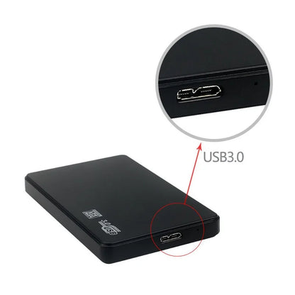 USB 3.0 HDD Enclosure 2.5" SATA HDD SSD External Hard Drive Case 5Gbps High Speed External Hard Drive Disk Box for PC Laptop PS5