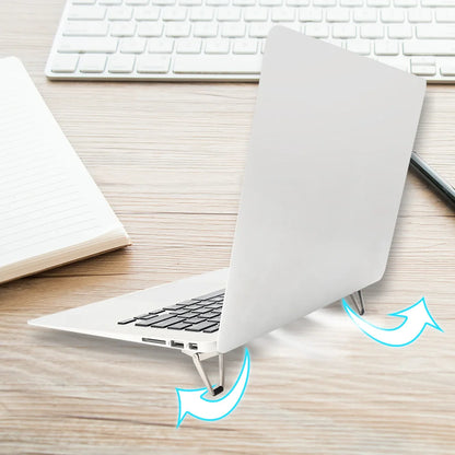 Foldable Metal Laptop Stand Universal Non-slip Bracket Support for Macbook Pro Air Lenovo Notebook Laptops Mount Holder Feets