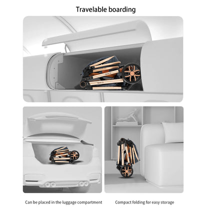 Poussette 3 en 1, poussette légère, landau, poussette multifonction, poussette pour nouveau-né, poussette maman-enfant