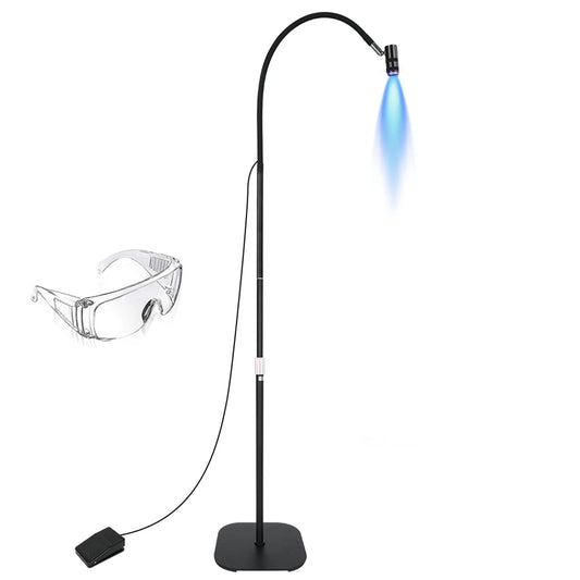 170cm Floor Standing Professional Nail UV Lamp Nail Dryer Stand 6W 5 Levels UV Lash Light Nail Tech Glue Lamp Foot Switch