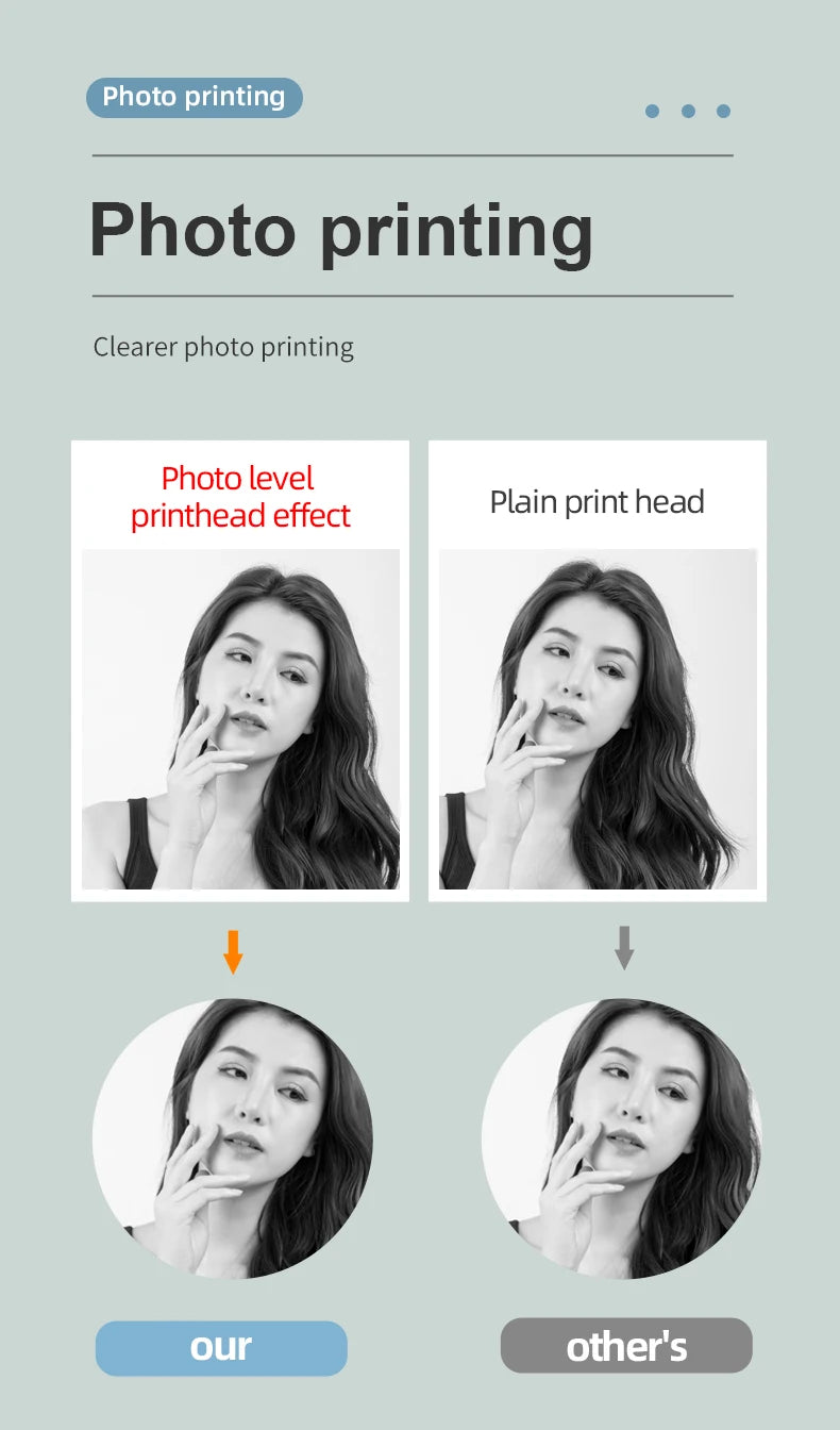 X6 Mini Pocket Sticker Printer Bluetooth Wireless Connection Portable Sticker Maker for Learning Note Journal DIY Work and Photo