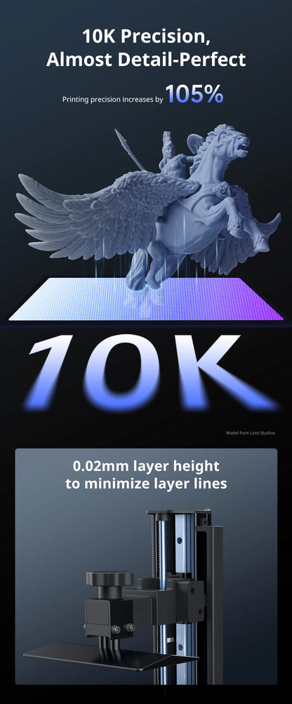 PRESALE ANYCUBIC Photon Mono 4 Ultra V2 3D Printer 10K 7'' high-definition screen UV Resin 3D Printing Size 236mmx231mmx430mm