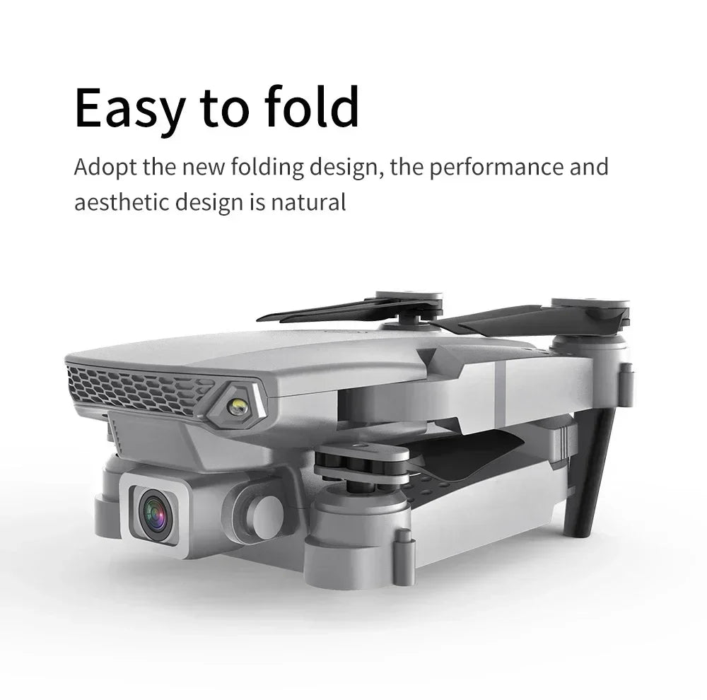 2025 New E88 WIFI FPV Drone Quadcopter With Wide Angle HD 4K Camera Height Hold RC Foldable Quadcopter Drones UAV Gifts Toys