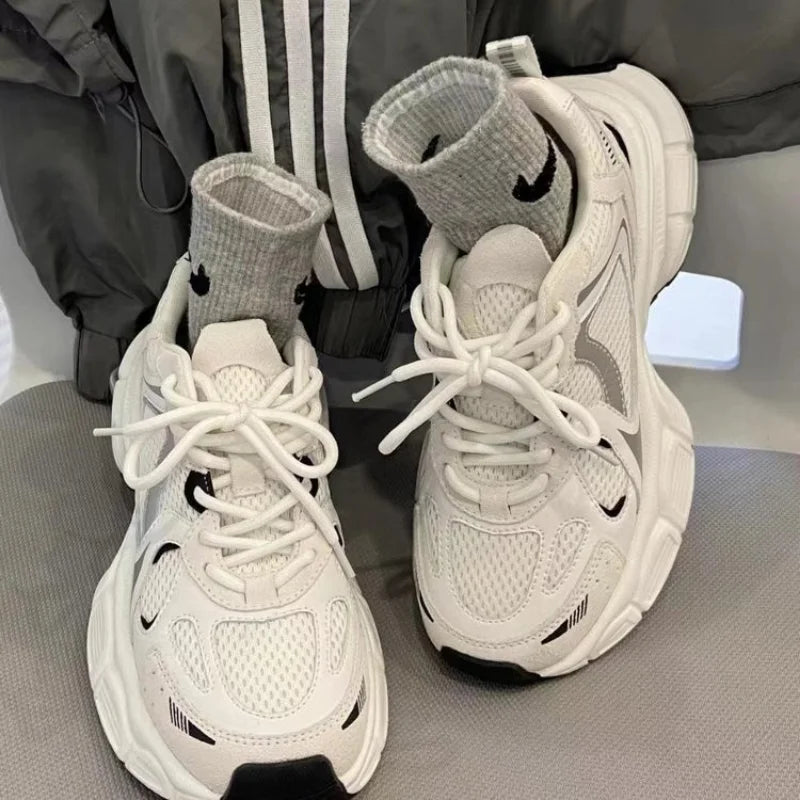 Women's Luxary Sneakers 2025 Mesh Breathable Shoes for Women Sports Running Casual Ladies Fitness Vulcanize Shoes Baskets