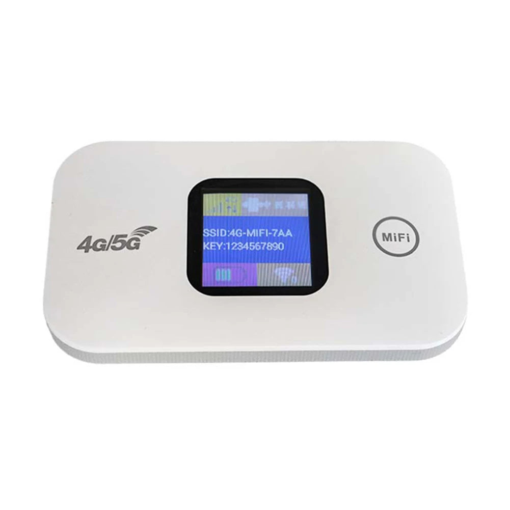 4G LTE Mini Outdoor Hotspot Sim Card Slot Wireless Router 2100mAh Portable Network Hotspot Device Colorful LED Display