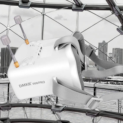 008d Pro Fpv Goggles 8g Analog Video Transmission 3.7v Lipo Battery Charging Remote Dvr Included Plastic Headset