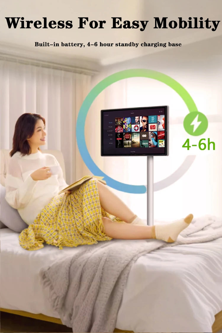 Téléviseur intelligent interactif 24 pouces avec écran tactile, salle de sport et jeux en direct