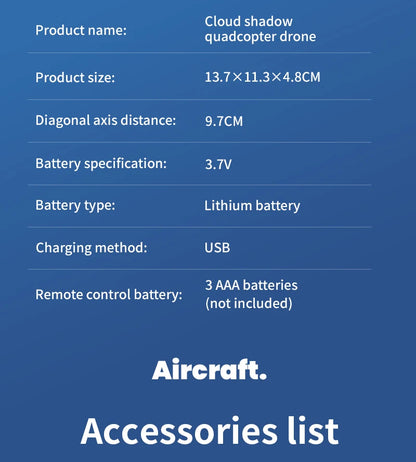 New H135 Mini Drone WIFI FPV Hover Professional 4K Camera Pocket Coloful Lights Dron Rc Plane Foldable Quadcopter RC Toys Gifts