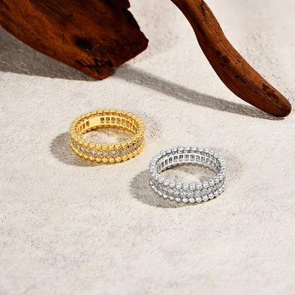 ATTAGEMS New Trends Moissanite Eternal Rings for Women S925 Sterling Silver D VVS1 Diamond Elegant Engagement Bands Fine Jewelry