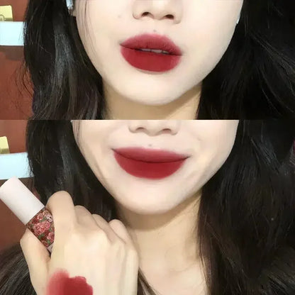Waterproof Nude Red Pink Lip Gloss Makeup Lasting Non-stick Cup Liquid Lipstick Matte Mousse Lip Mud Sexy Women Korean Cosmetic