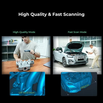 Scanner 3D portable Creality CR-Scan Ferret Pro : suivi anti-vibration, WiFi 6, numérisation sans fil couleur 24 bits, précision de 0,1 mm