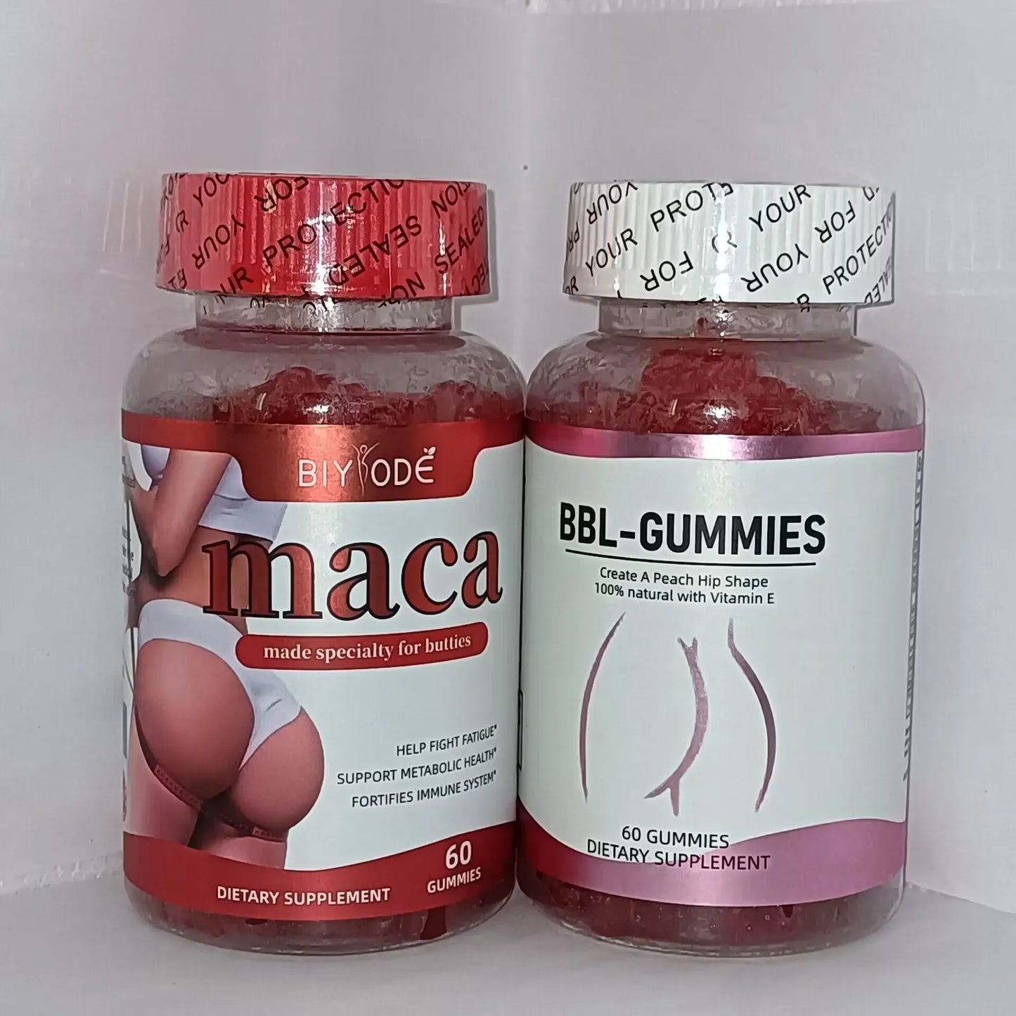 Maca Gummies + Maintain Buttocks Gummies Change the state of the buttocks, energy balance and female hormones