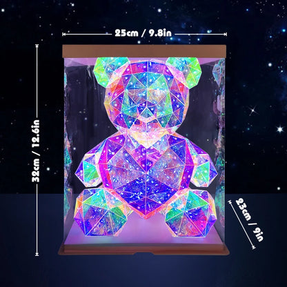 Glowing Bear 30CM Magic Luminous Bear with Bag Valentine's Day Gift Home Livingroom Desktop Decor Girl Grilfriend Creative Gift