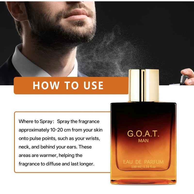 Classic High-end Men's Perfume  Men's Lasting Scent Couples Date Eau De Parfum Exudes Captivating Charm Fresh Sandalwood Vanilla