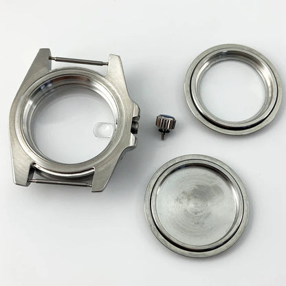 Goutent 40mm Sapphire Crystal Watch Case Blue Ceramic Bezel Fit NH34 NH35 NH36 ETA 2824 PT5000 ST2130 Movement