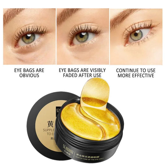 Skincare Products 24K Gold Hyaluronic Acid Eye Mask Remove Dark Eye Circles Collagen Eye Patches Korean Face Care Product