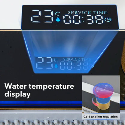 Évier double cascade doré en acier inoxydable, évier de cuisine avec grand bac à évier unique en relief, bassin de lavage pour la cuisine