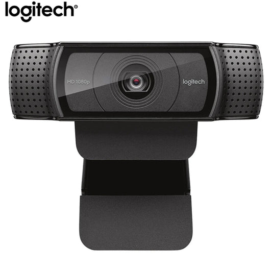 Webcam Logitech C920e HD Pro, écran large, enregistrement vidéo, webcam USB intelligente 1080p pour ordinateur, version améliorée C920, CMOS