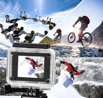Ultra HD 4K Action Camera H9R WiFi 12MP 2" LCD 30M  Waterproof 170D Remote Control Helmet Bicycle Video Camera Outdoor Sport Cam