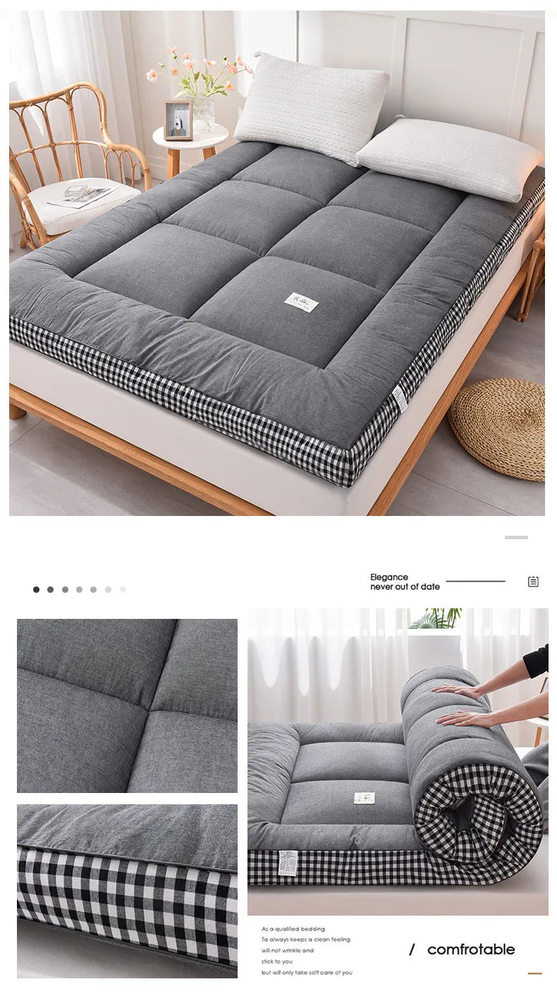 NewestFoldable Lightweight Portable Sleeping Pad/Tatami Mat Japanese Futon Mattress  Soft Fabric,Easy Storage & Travel Mattress