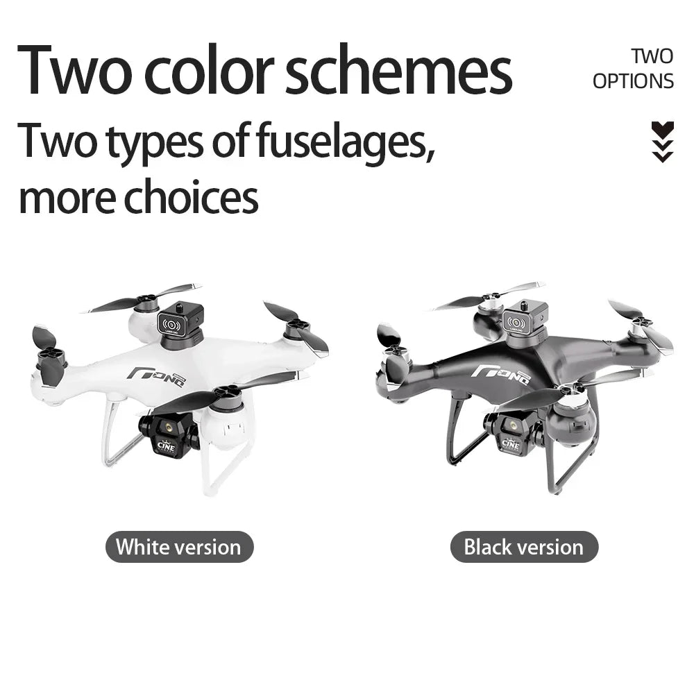 E55 Drone Mini Dual Camera 8K Aerial HD Profesional Remote Control Aircraft GPS Positioning Avoidance Brushless Motor Drone