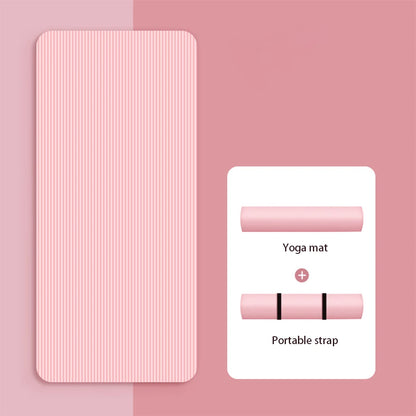 Yoga Mat Non Slip Exercise Mat Thick Solid Color Fitness Mat Yoga Workout Mat Multi-Function for Home Gym