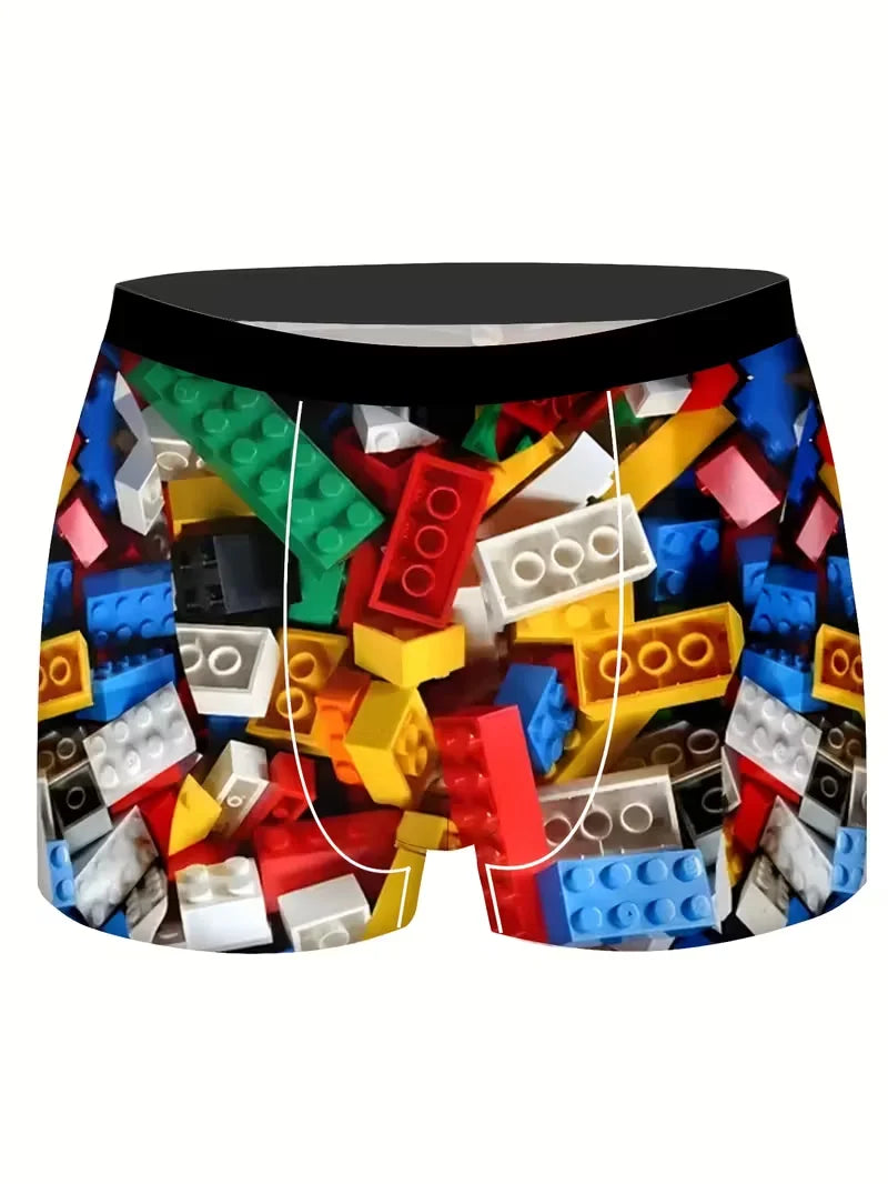 8Pcs Men's Boxer Briefs S-XXXL Soft Polyester Underwear Elastic Waistband Quick-Dry Breathable Lightweight Men Boxer Shorts