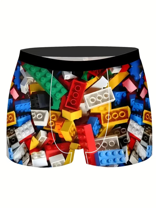 8Pcs Men's Boxer Briefs S-XXXL Soft Polyester Underwear Elastic Waistband Quick-Dry Breathable Lightweight Men Boxer Shorts