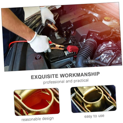 1 Pair Car Battery Terminal Connectors, Battery Quick Release Connectors Positive & Negative Quick Release Clamps Top Post Clips