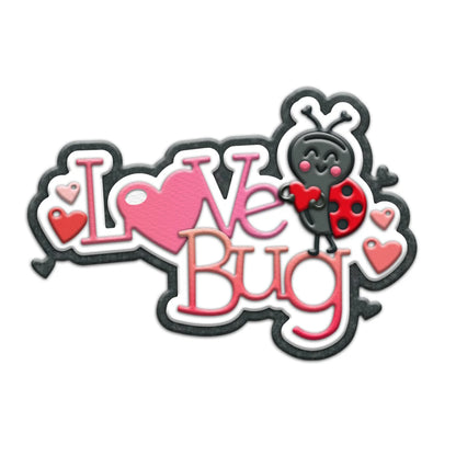 MangoCraft Cute Love Bug Cutting Dies Valentine's Day DIY Scrapbooking Supplies Metal Dies Knife Mold For Cards Albums Decor