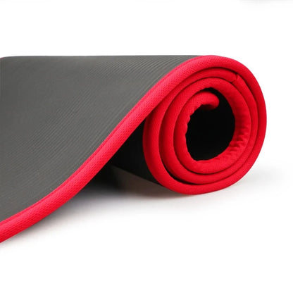 Tapis de yoga extra épais de 10 mm pour débutants, antidérapants, pour la salle de sport, le fitness, le Pilates et la méditation, et pour l'entraînement à domicile.