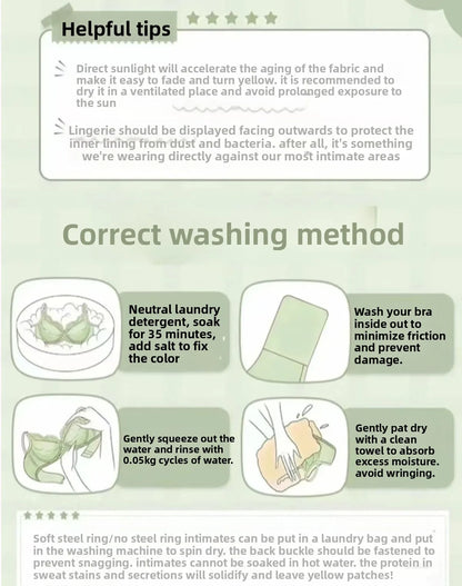 Wirefree Push Up Bra Set for Small Bust | French Ruffle Trim Silk Feel Thin Cups, Sweet Sexy Bralette | Hot MOYISU Sexy Panty AB