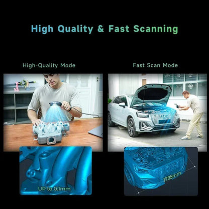 Scanner 3D portable Creality CR-Scan Ferret Pro : suivi anti-vibration, WiFi 6, numérisation sans fil couleur 24 bits, précision de 0,1 mm