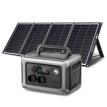 ALLPOWERS R600 Solar Generator with SolarPanel (Optional), 600W 299Wh LiFePO4 Portable Power Station with Solar Charger for Camp