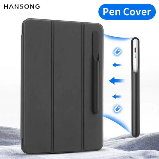 Tilus Pen Case Wooden Stick Tablet Holder Silicone Cover For Protective Touch Screen Pen Holder With Suction And Self Adhesive