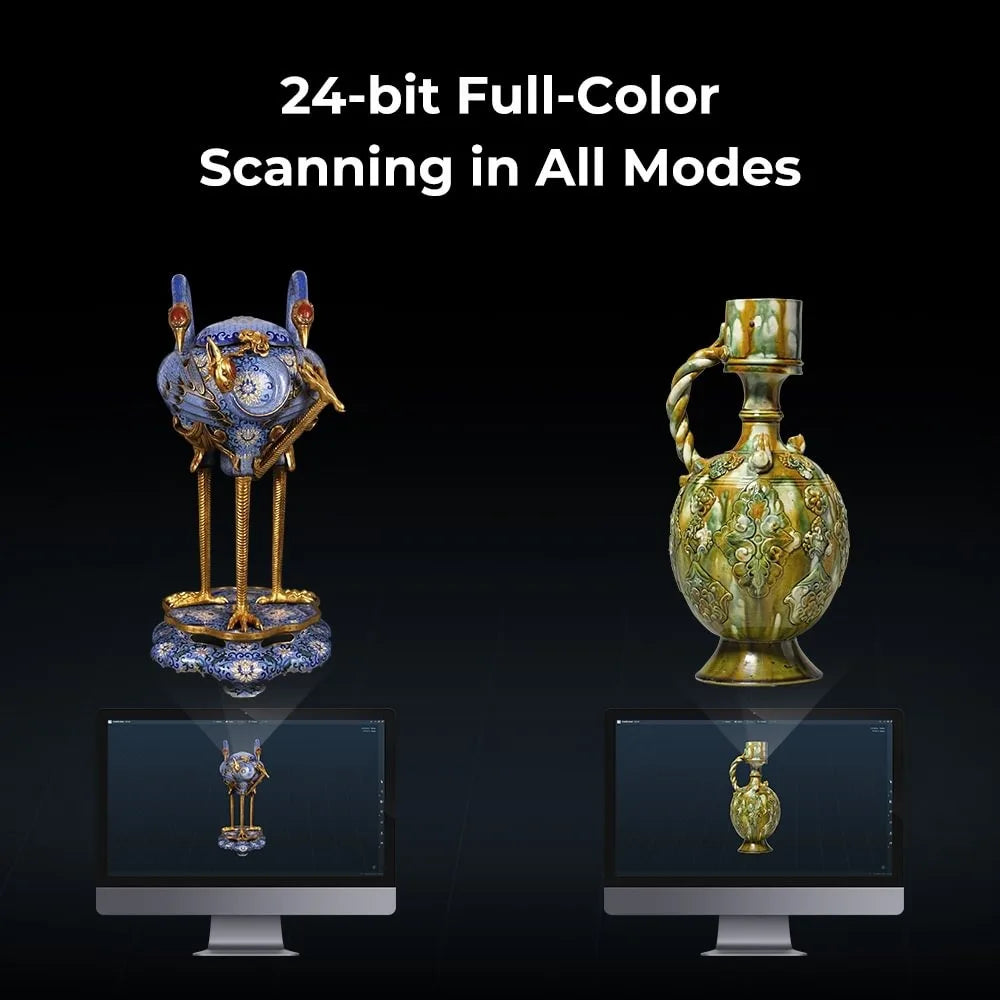 Creality Raptor Pro 3D Scanner 22+7 Blue Laser Line / NIR Light 0.02mm Accuracy 60FPS Anti-Shake Tracking 24Bit Color Scanning