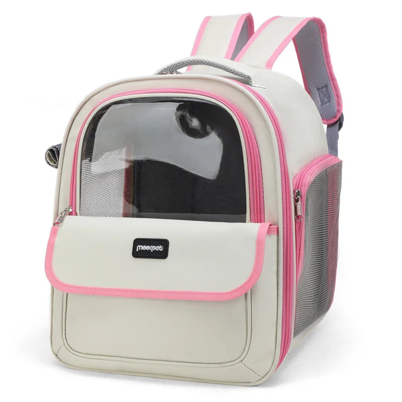 Pet Carrier Backpack, Going Out Large Cat Backpack Transparent Space Capsule Breathable Portable Bag Backpack Cat Dog Supplies