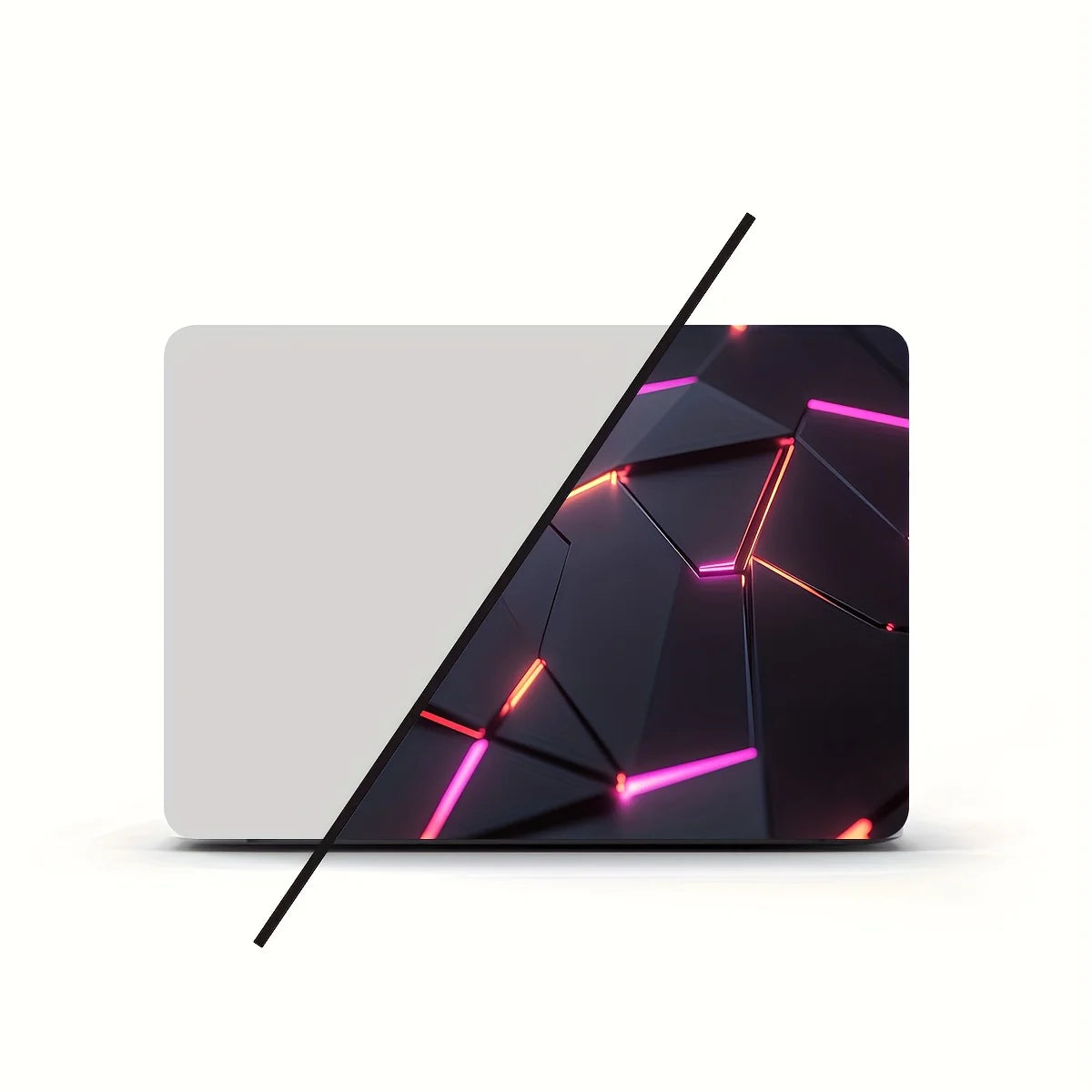 2-Pack Pattern Laptop Art Cyberpunk Decal Case, Universal Netbook Skin Stickers Non-Reusable Laptop Skin