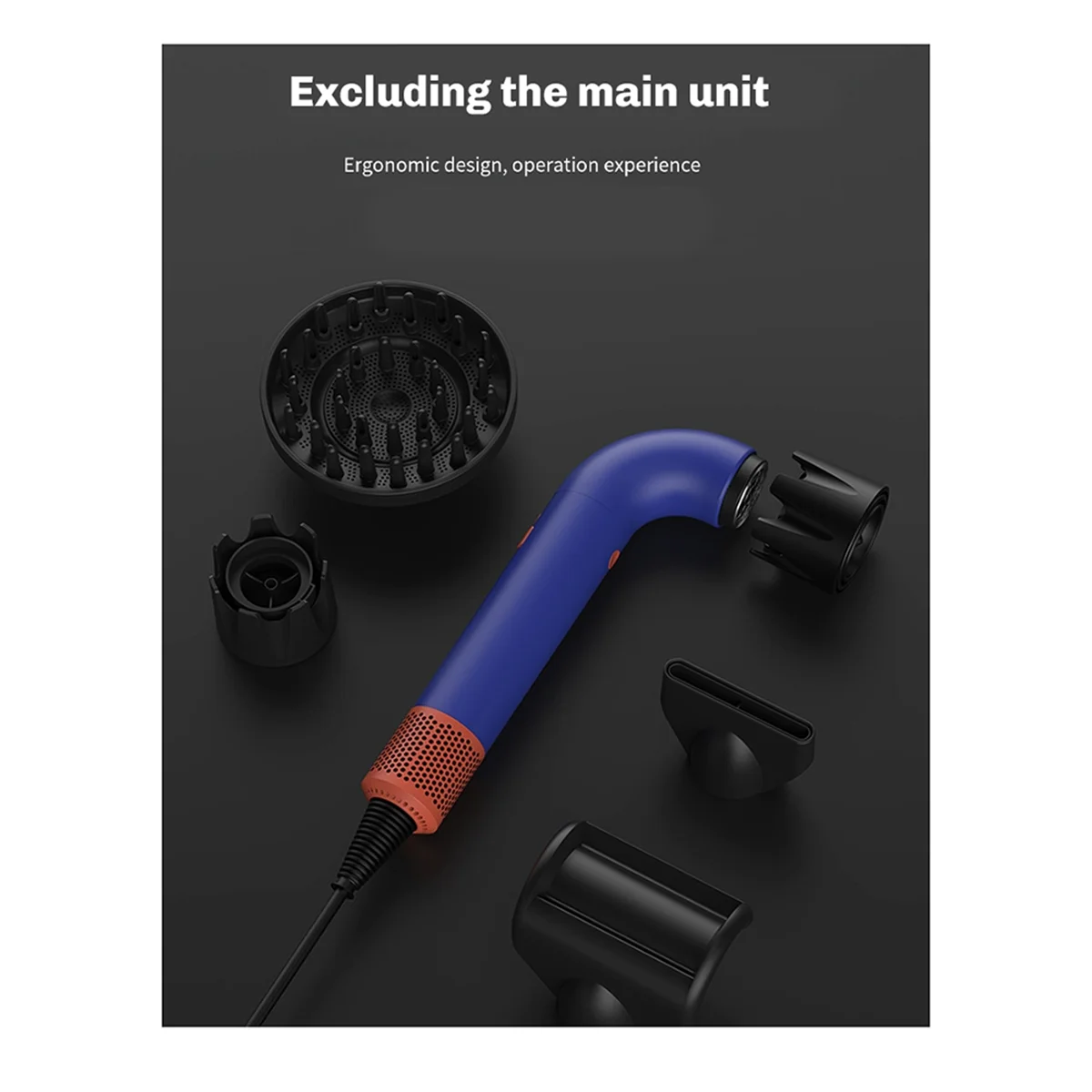 New 1 Set for Supersonic R HD18 Hair Dryer Nozzle Soft Diffusion Airflow AntiWind Nozzle Accessories Quick Drying