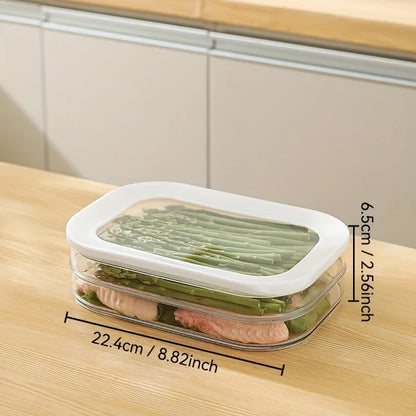 Meat Container for Fridge, Stackable Cold Cuts Storage Containers with Clear Lids for Deli Meat, Bacon, Cheese & Meal Prep