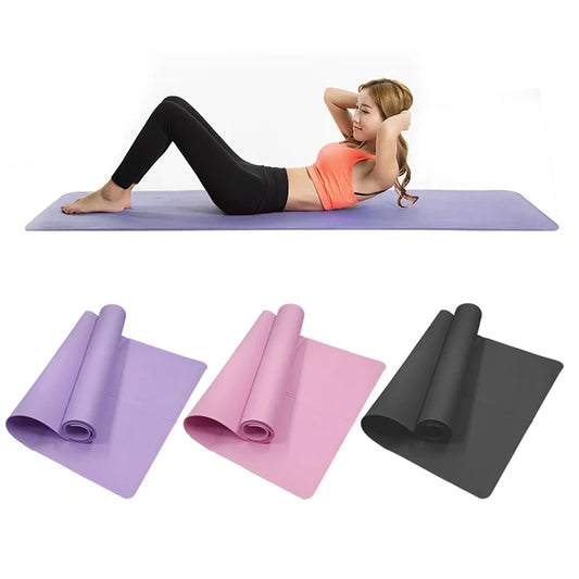 Tapis de yoga en EVA de 4 mm d'épaisseur, antidérapant, pour le sport et le fitness : idéal pour le yoga, le pilates, la gymnastique et le fitness.